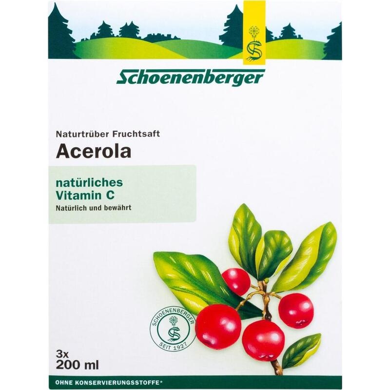 ACEROLA SAFT Schoenenberger Heilpflanzensäfte