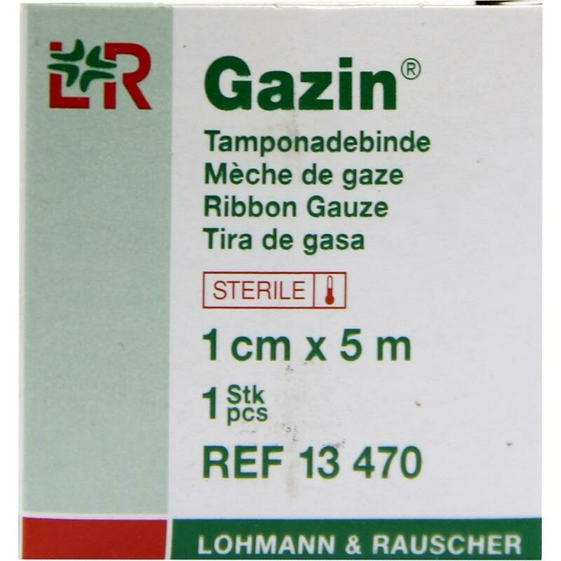 MULLBINDEN z.Tamponade steril 1 cmx5 m