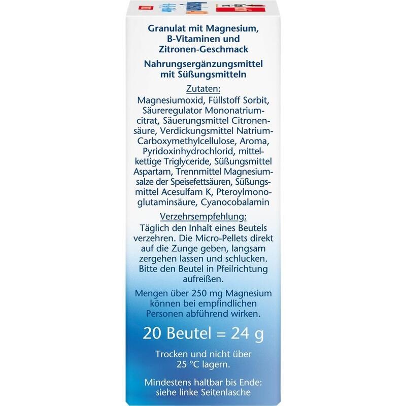 DOPPELHERZ Magnesium+B Vitamine DIRECT Pellets