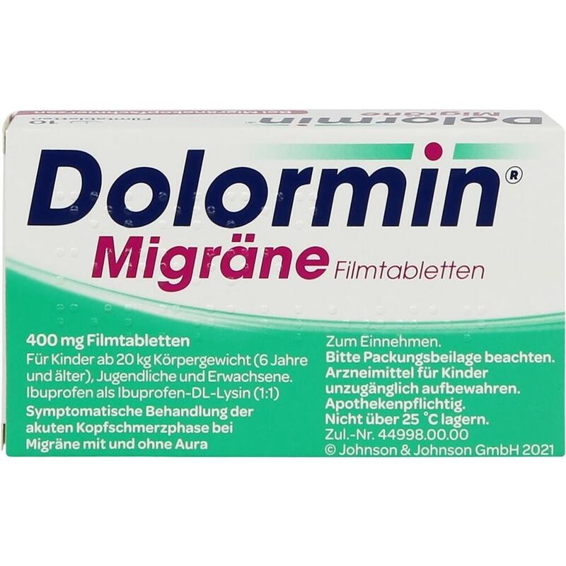 DOLORMIN Migräne Filmtabletten