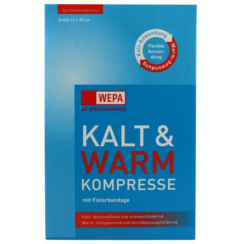 KALT-WARM Kompresse 12x29 cm mit Fixierband