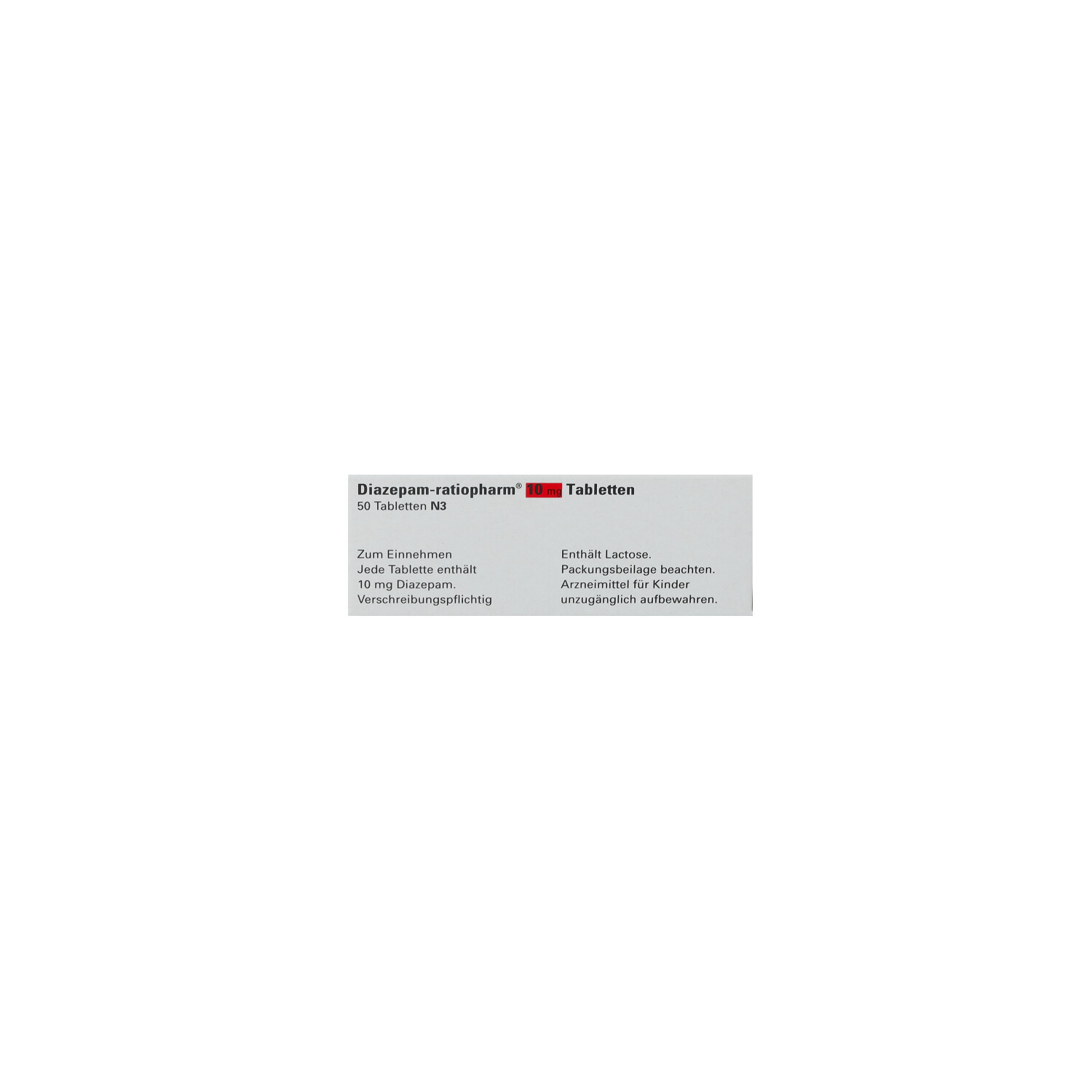 DIAZEPAM-ratiopharm 10 mg Tabletten