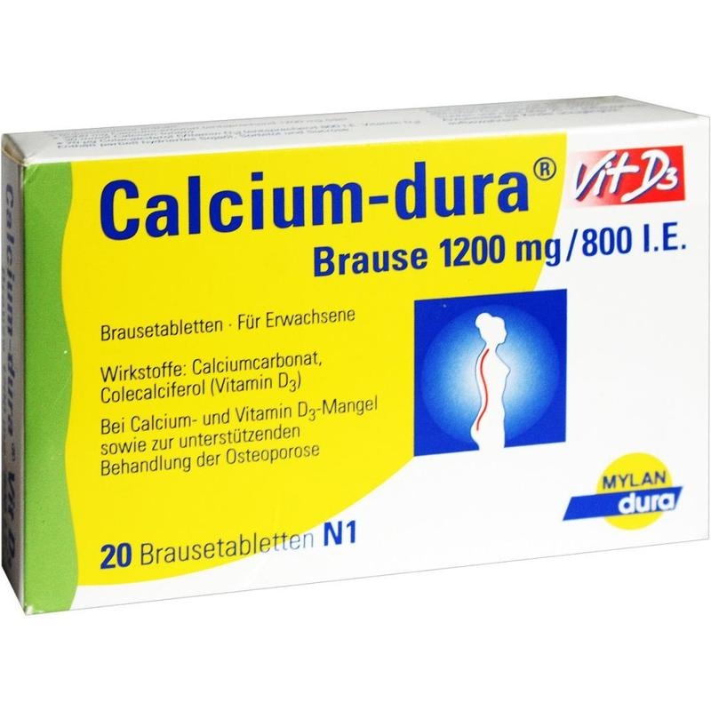 CALCIUM DURA Vit D3 Brause 1200 mg/800 I.E.