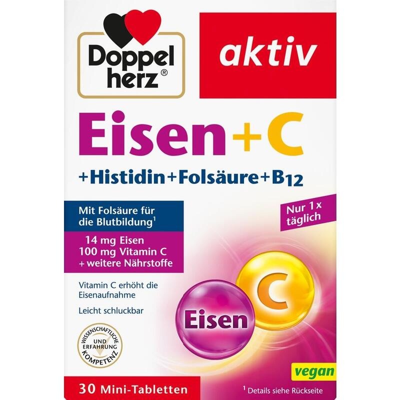 DOPPELHERZ Eisen+Vit.C+L-Histidin Tabletten