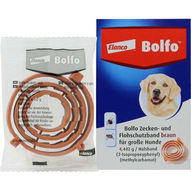 BOLFO Flohschutzband braun f.große Hunde