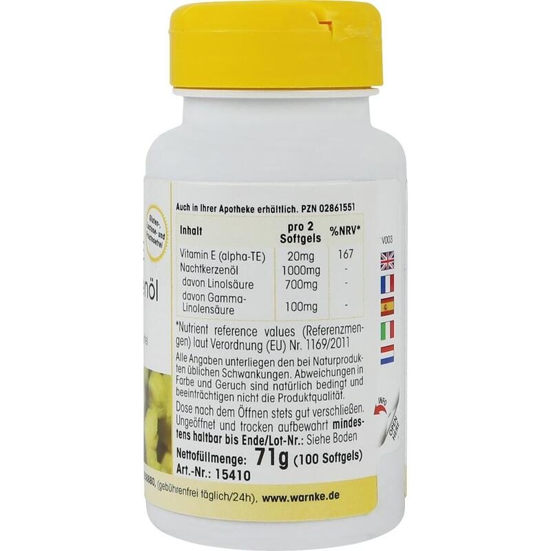 NACHTKERZENÖL 500 mg Kapseln