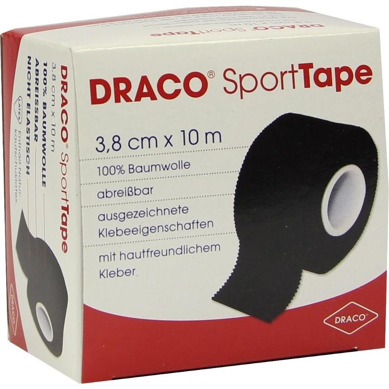 DRACO TAPEVERBAND 3,8 cmx10 m schwarz