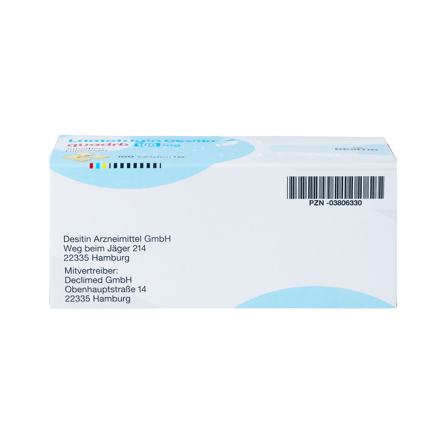 LAMOTRIGIN Desitin Quadro 100 mg Tabletten
