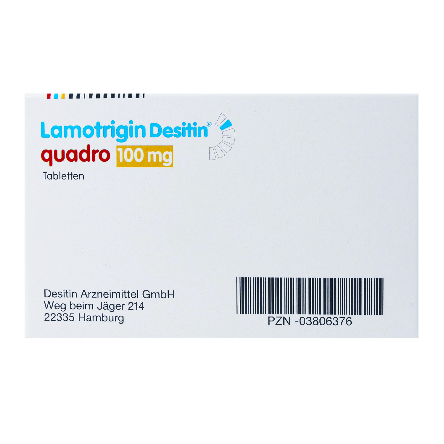 LAMOTRIGIN Desitin Quadro 100 mg Tabletten