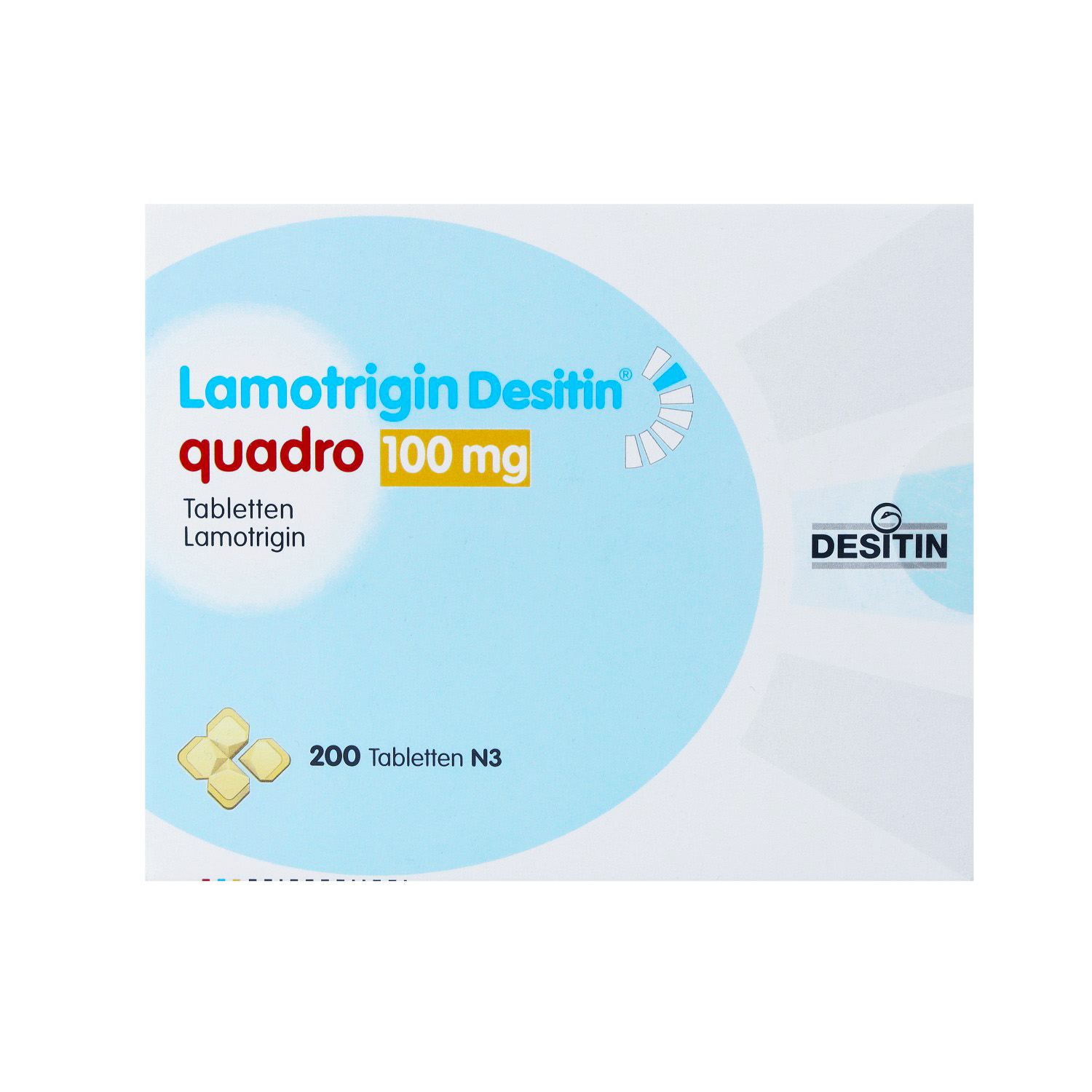 LAMOTRIGIN Desitin Quadro 100 mg Tabletten