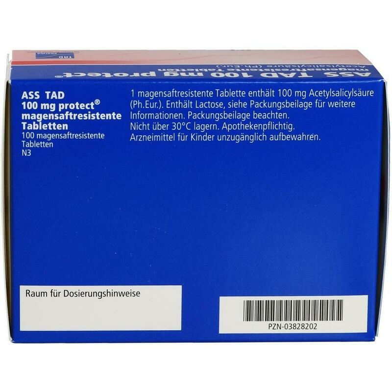 ASS TAD 100 mg protect magensaftres.Filmtabletten