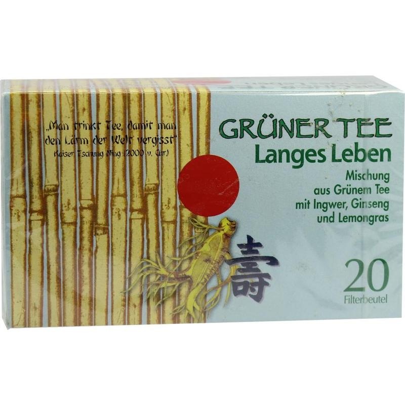 GRÜNER TEE+Ingwer+Ginseng Filterbeutel