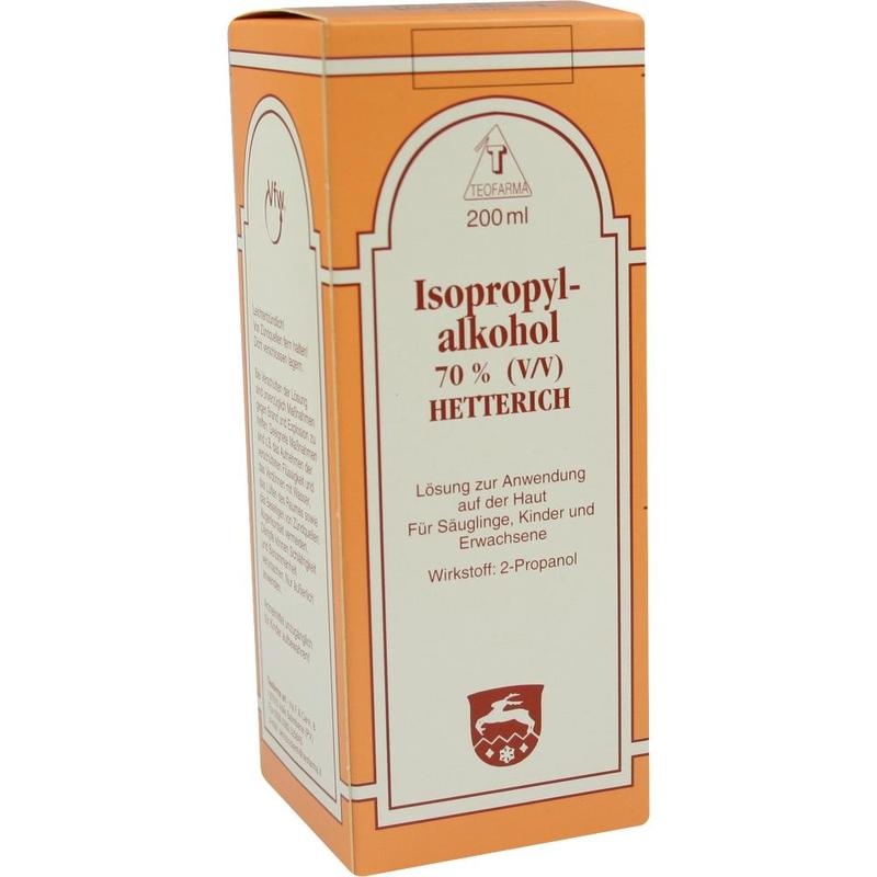 ISOPROPYLALKOHOL 70% V/V Hetterich