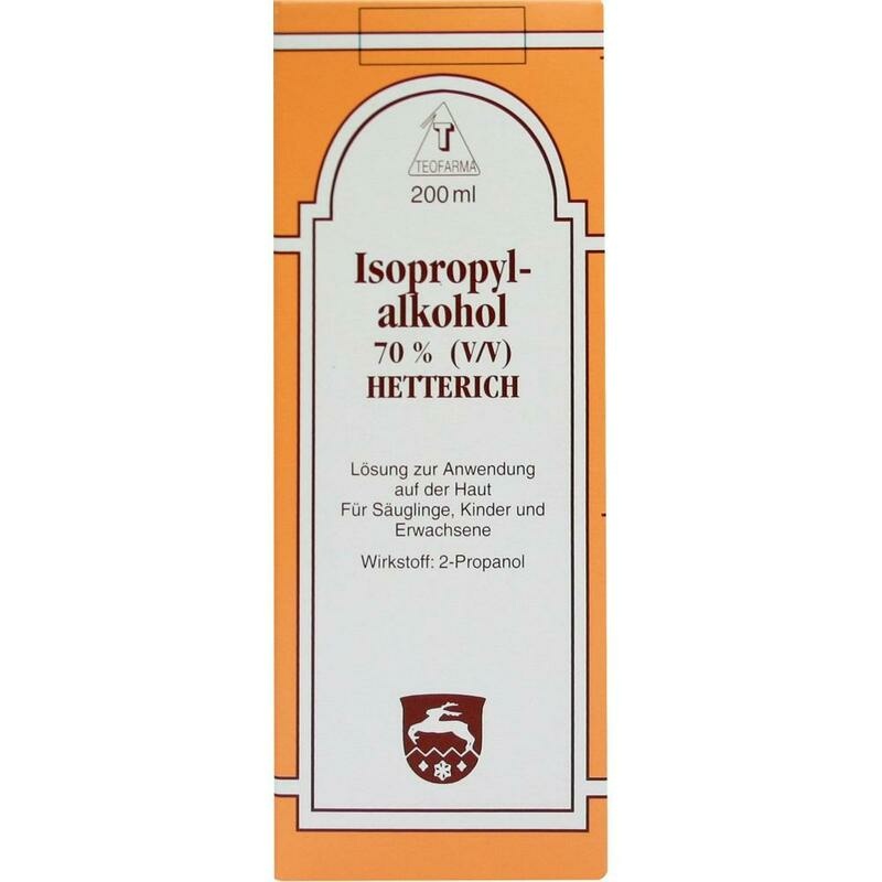 ISOPROPYLALKOHOL 70% V/V Hetterich
