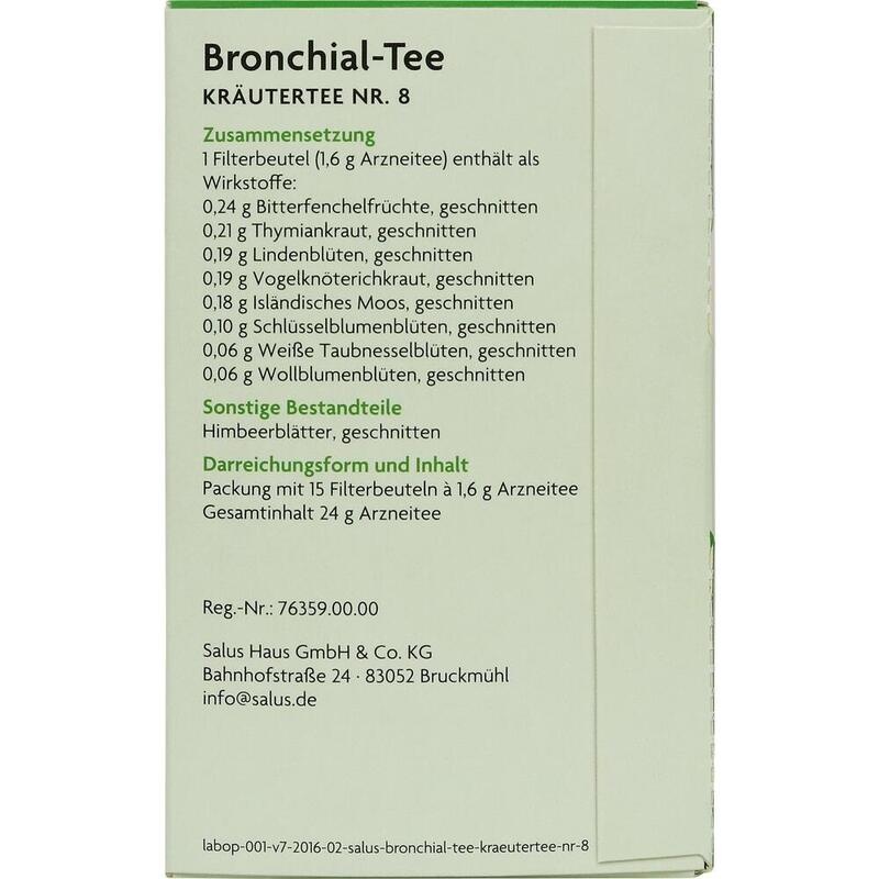 BRONCHIAL-TEE Kräutertee Nr.8 Salus Filterbeutel