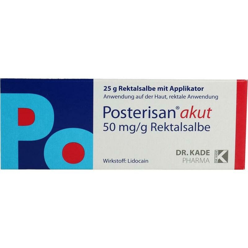 POSTERISAN akut 50 mg/g Rektalsalbe