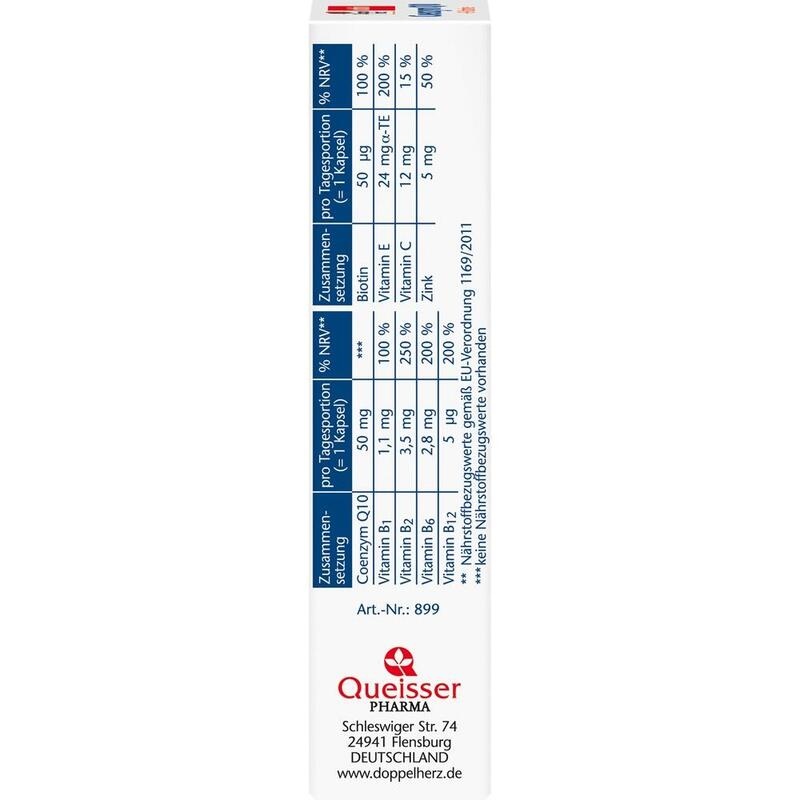 DOPPELHERZ Coenzym Q10+B Vitamine Kapseln