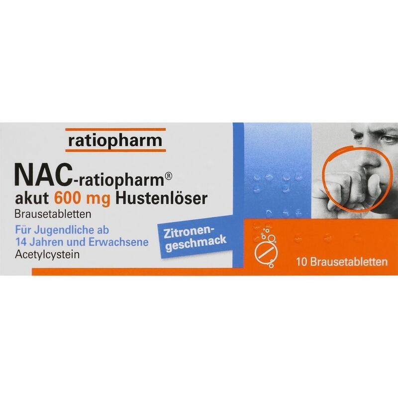 NAC-ratiopharm akut 600 mg Hustenlöser Brausetabl.