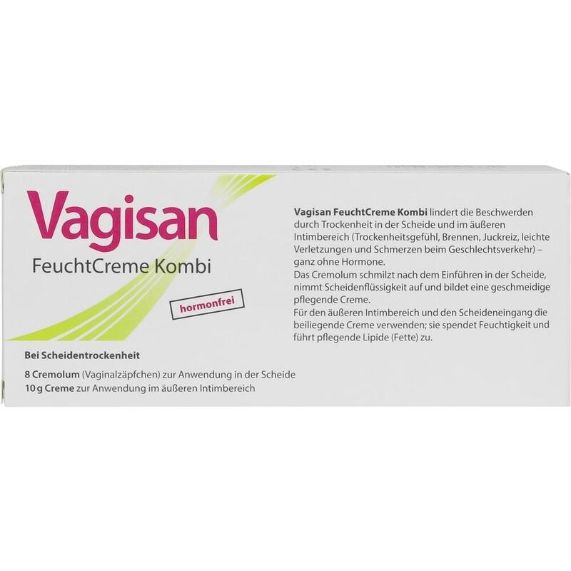 VAGISAN FeuchtCreme Kombi 8 Ovula+10 g Creme