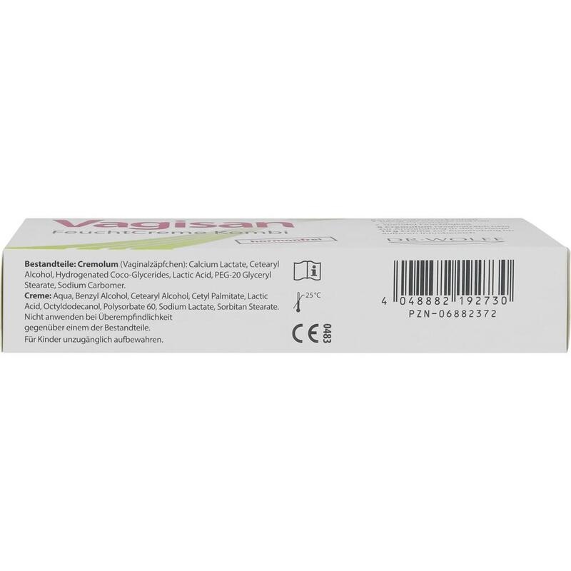 VAGISAN FeuchtCreme Kombi 8 Ovula+10 g Creme