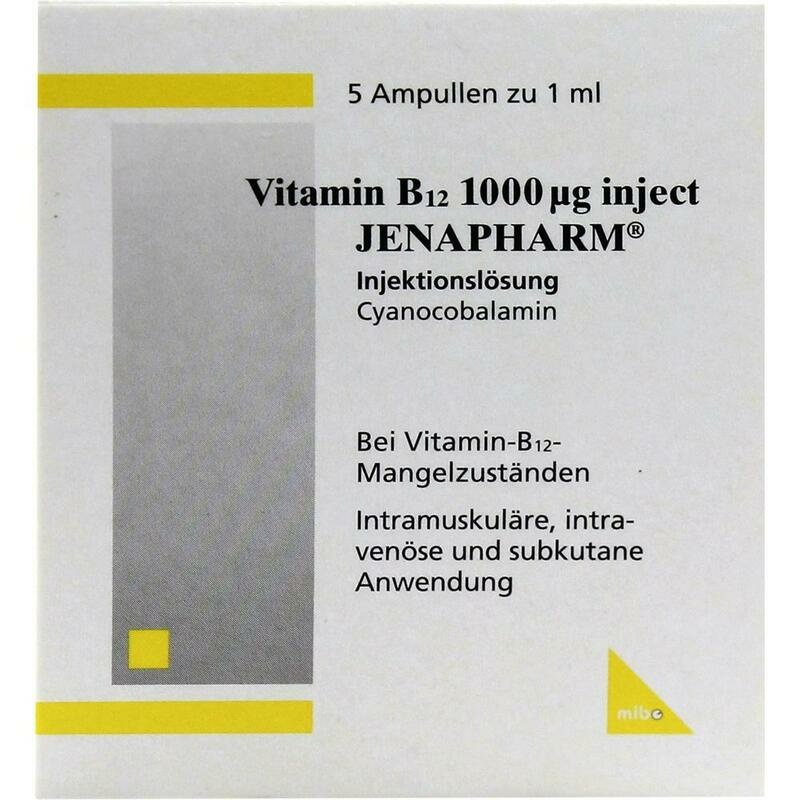 VITAMIN B12 1000 μg Inject Jenapharm Inj.-Lsg.Amp.
