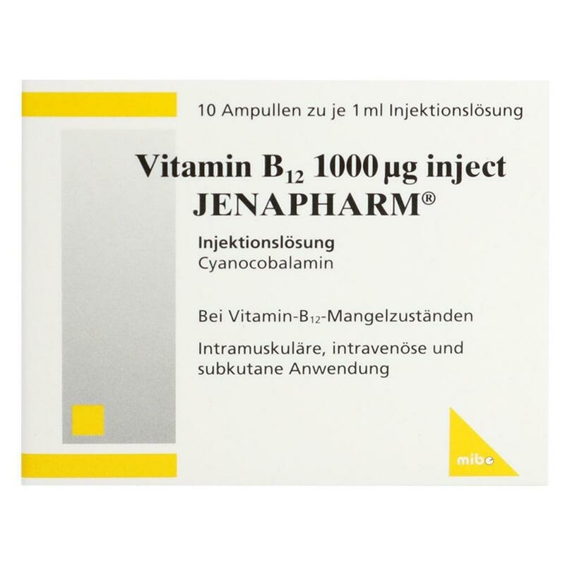 VITAMIN B12 1000 μg Inject Jenapharm Inj.-Lsg.Amp.