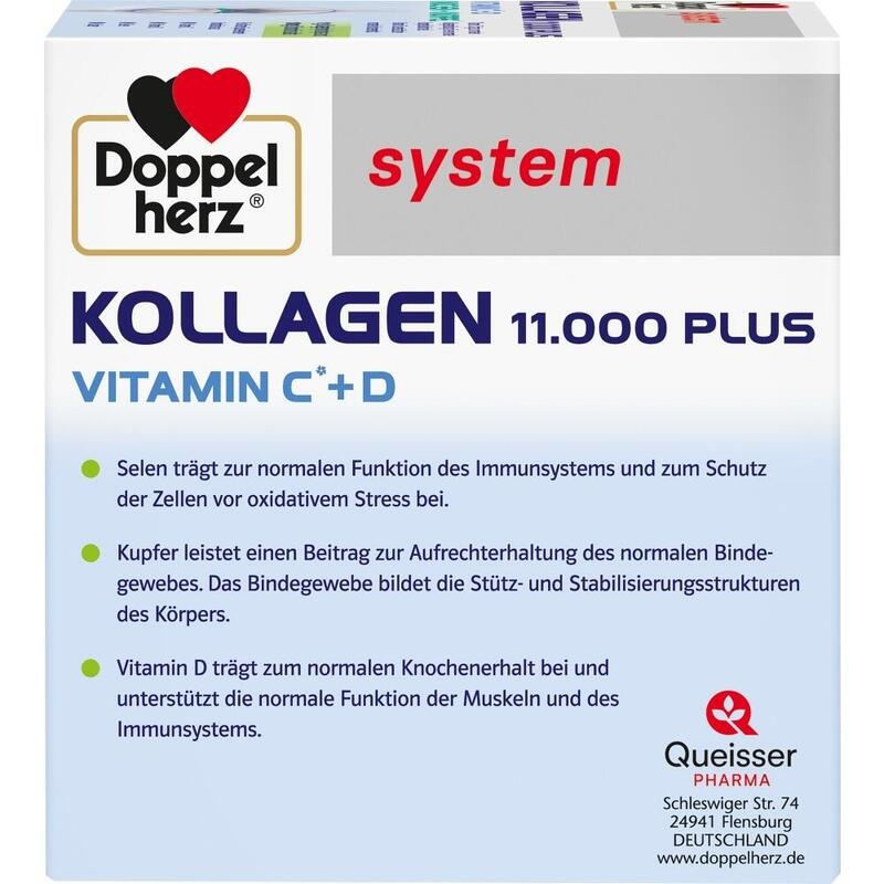 DOPPELHERZ Kollagen 11.000 Plus system Ampullen