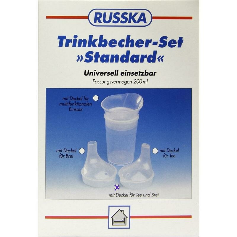 TRINKBECHER-SET Standard m.Deck.f.Tee u.Brei