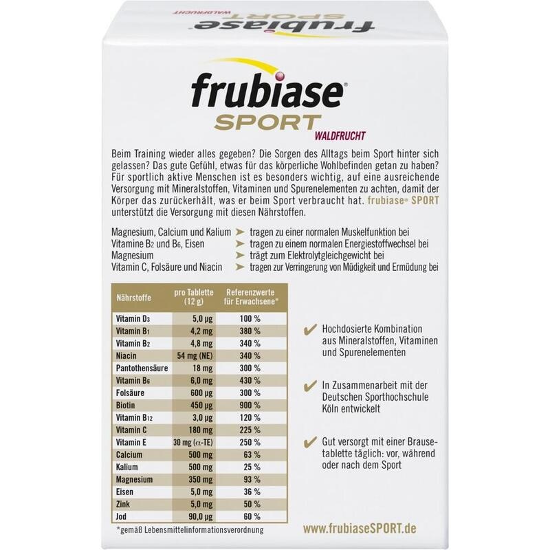 FRUBIASE SPORT Waldfrucht Brausetabletten