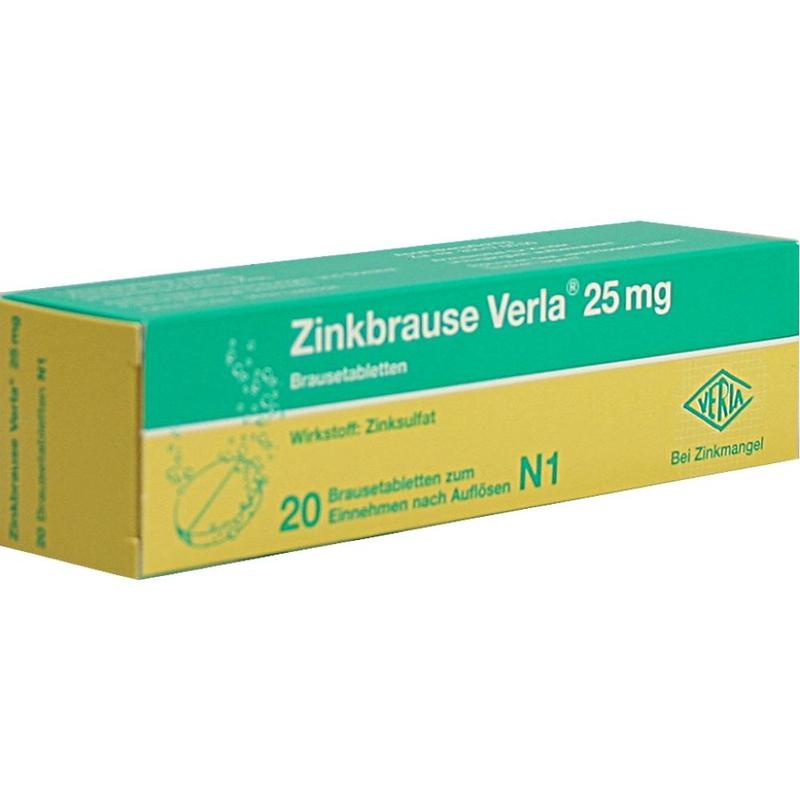 ZINKBRAUSE Verla 25 mg Brausetabletten