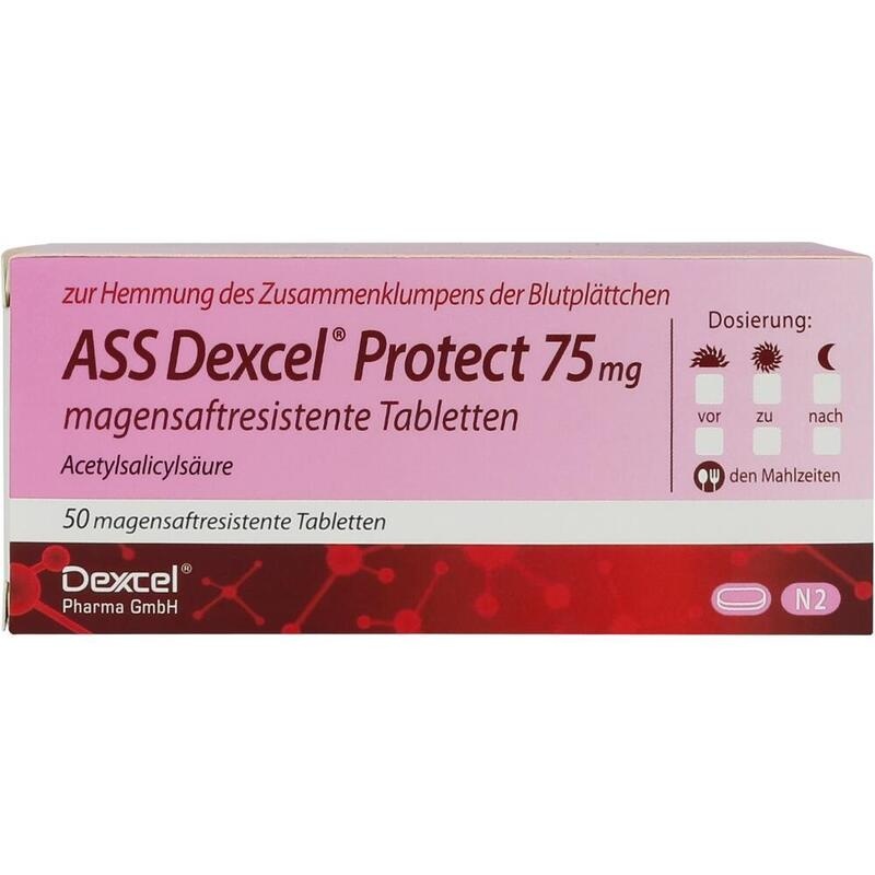 ASS Dexcel Protect 75 mg magensaftres.Tabletten