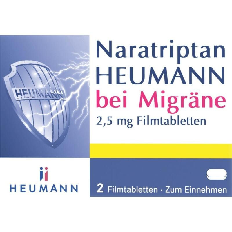 NARATRIPTAN Heumann bei Migräne 2,5 mg Filmtabl.