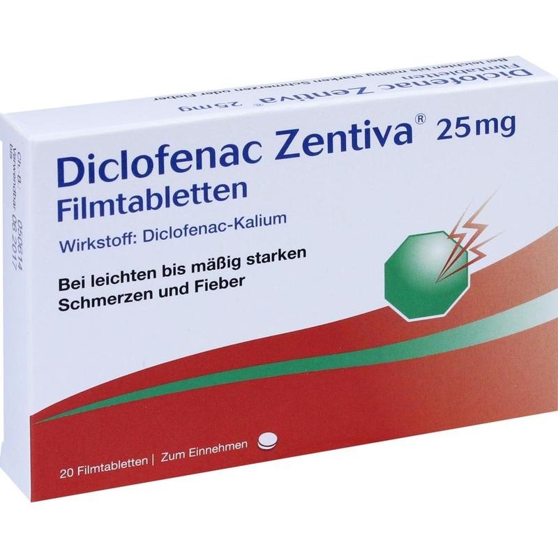 DICLOFENAC Zentiva 25 mg Filmtabletten