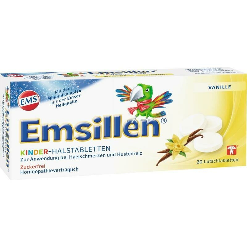EMSILLEN Kinder Halstabletten Vanille