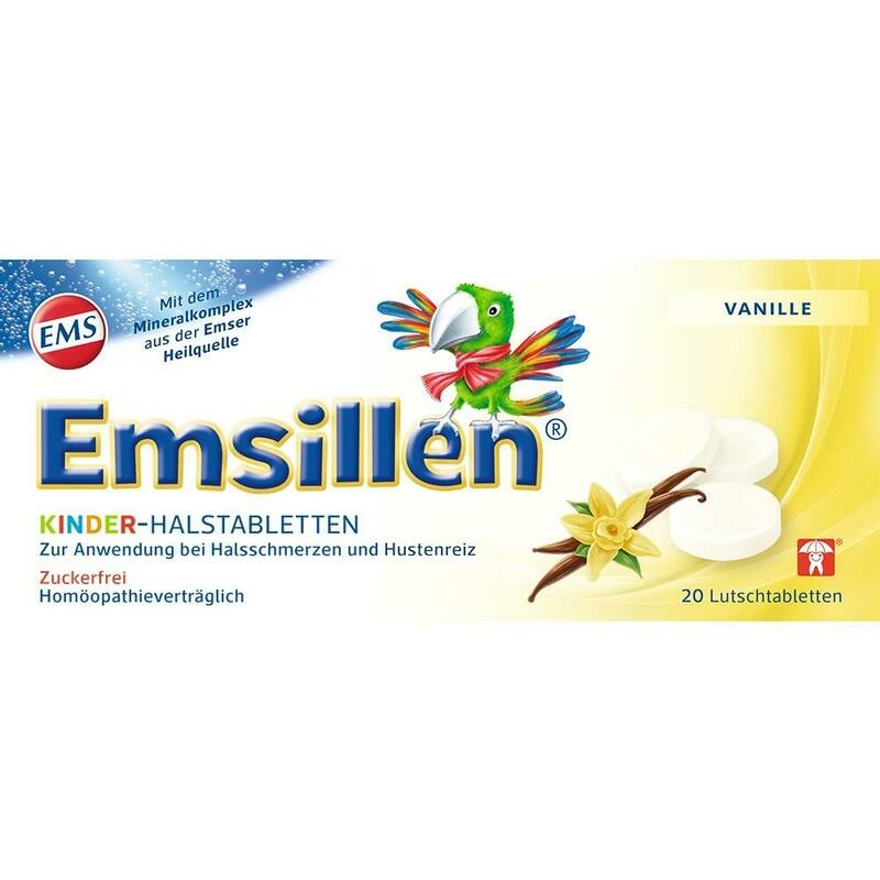 EMSILLEN Kinder Halstabletten Vanille