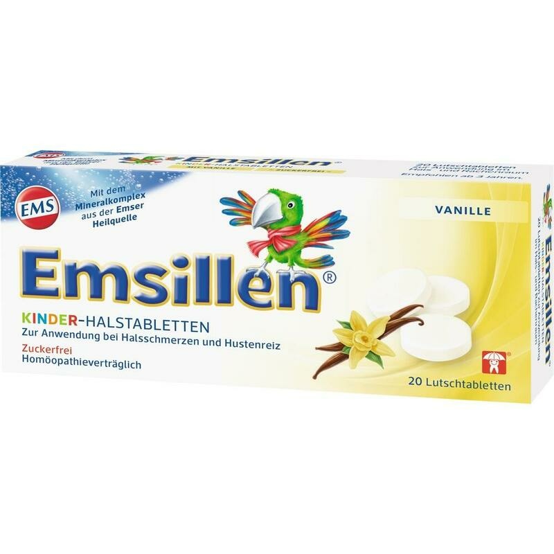 EMSILLEN Kinder Halstabletten Vanille