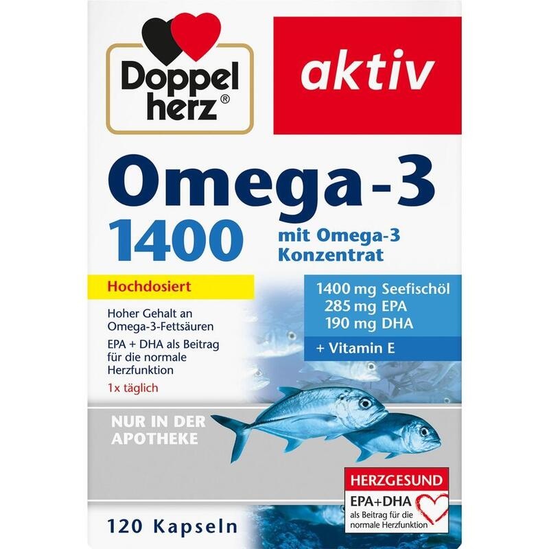DOPPELHERZ Omega-3 1.400 Kapseln