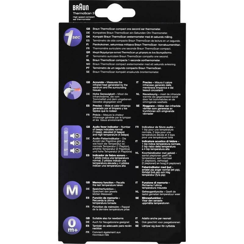 BRAUN THERMOSCAN 3 Infrarot-Ohrthermometer