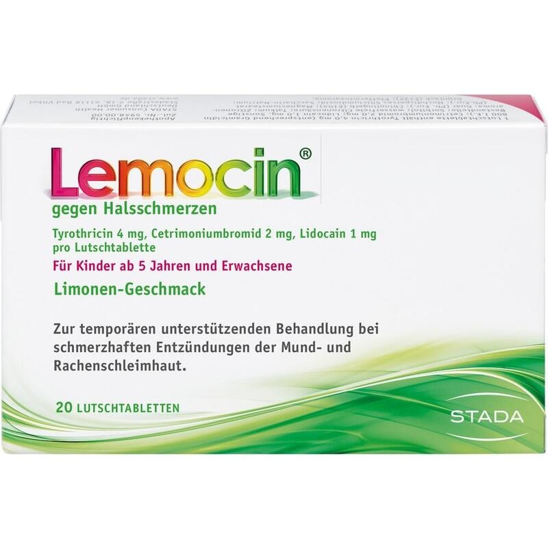 LEMOCIN gegen Halsschmerzen Lutschtabletten