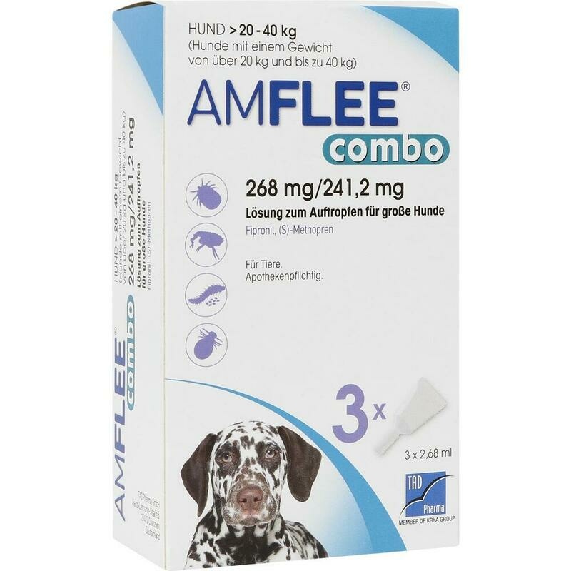 AMFLEE combo 268/241,2mg Lsg.z.Auf.f.Hunde 20-40kg