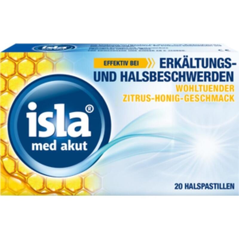 ISLA MED akut Zitrus-Honig Pastillen