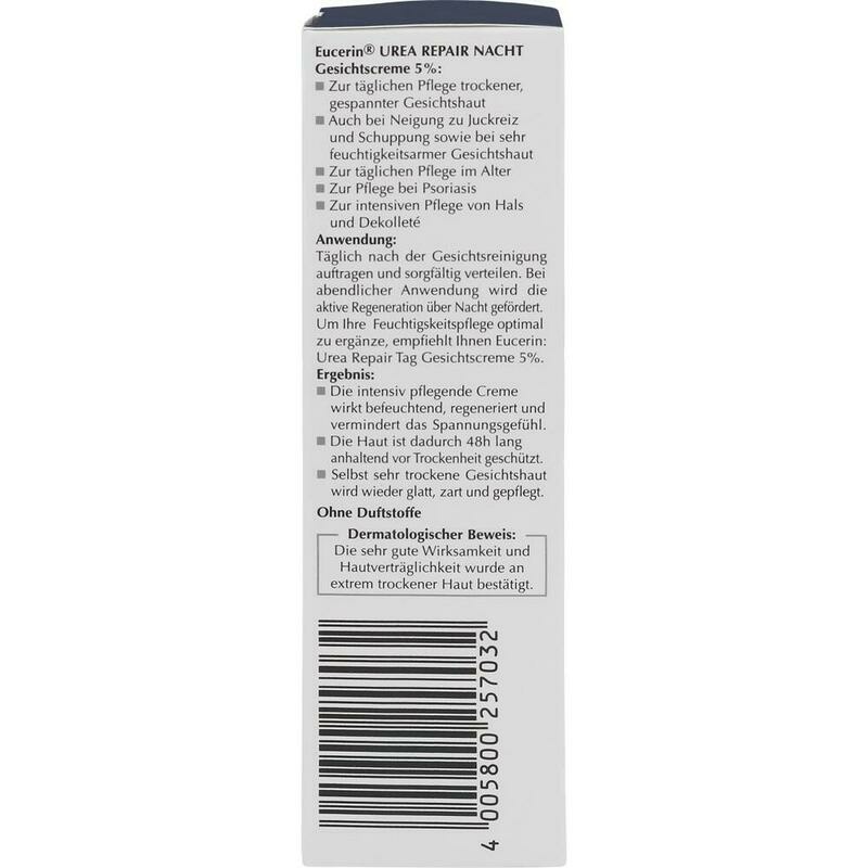 EUCERIN UreaRepair Gesichtscreme 5% Nacht