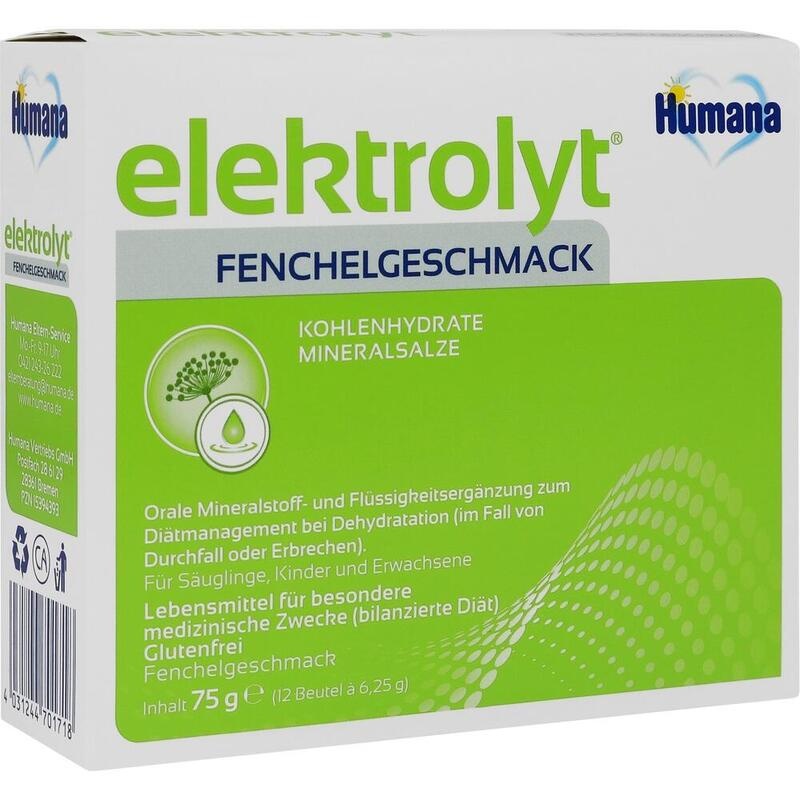 HUMANA Elektrolyt Fenchel Pulver Faltschachtel