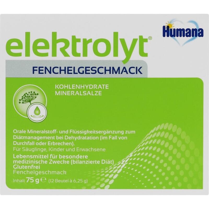 HUMANA Elektrolyt Fenchel Pulver Faltschachtel