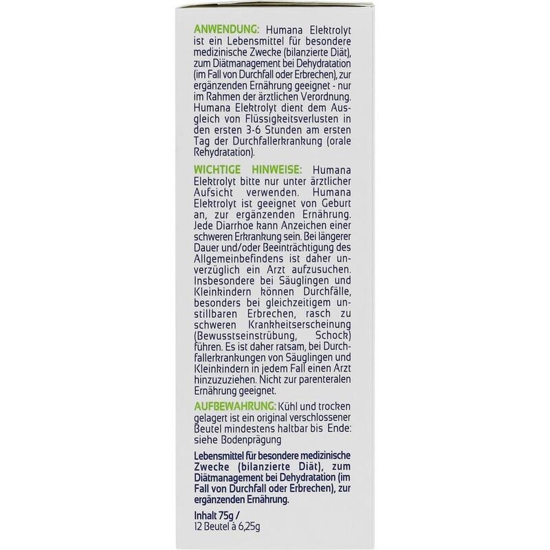 HUMANA Elektrolyt Fenchel Pulver Faltschachtel