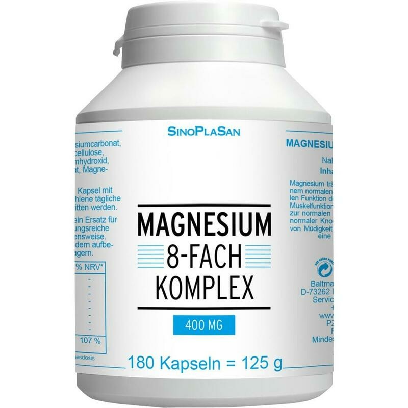 MAGNESIUM 8fach Komplex 400 mg Kapseln