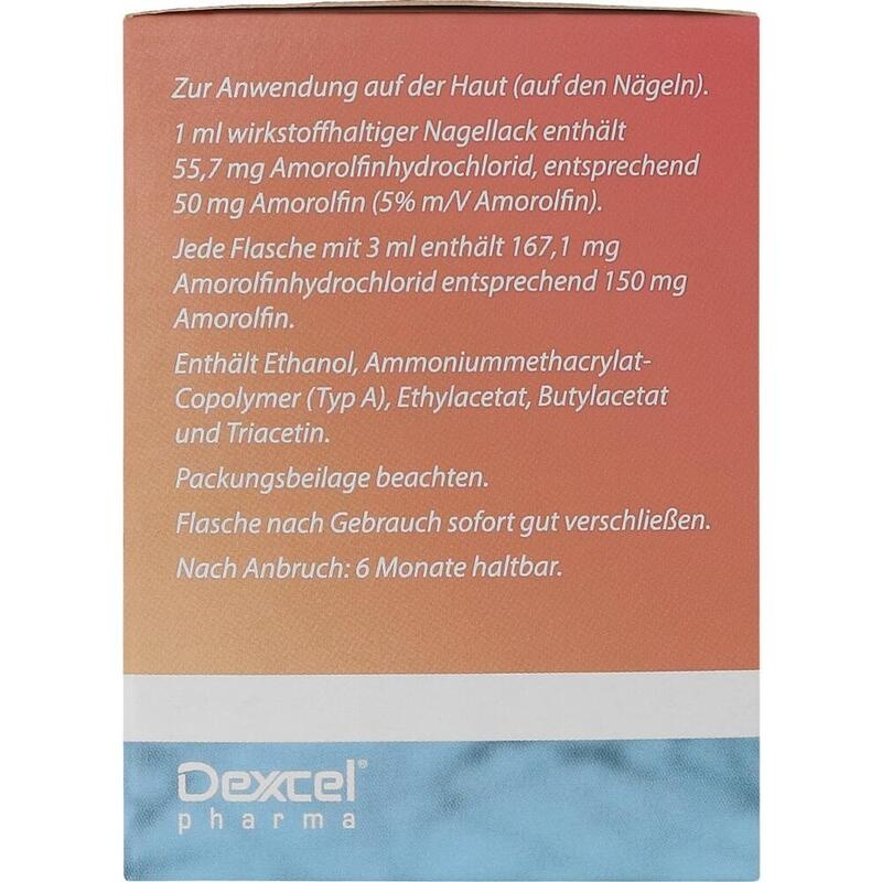 AMOROLFIN Dexcel 50 mg/ml wirkstoffhalt.Nagellack