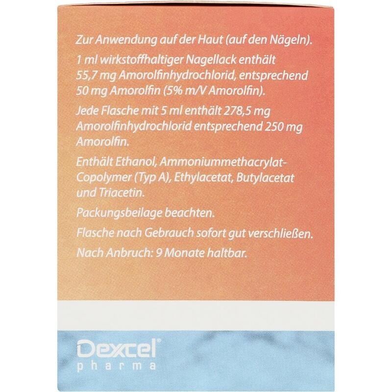 AMOROLFIN Dexcel 50 mg/ml wirkstoffhalt.Nagellack