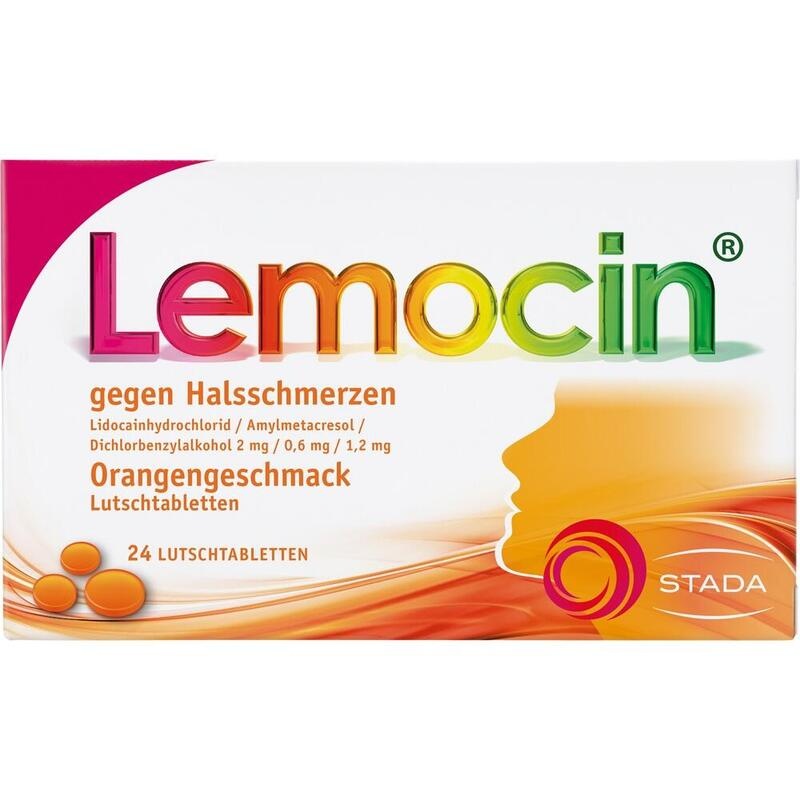 LEMOCIN gegen Halsschmerzen Orangengeschmack Lut.