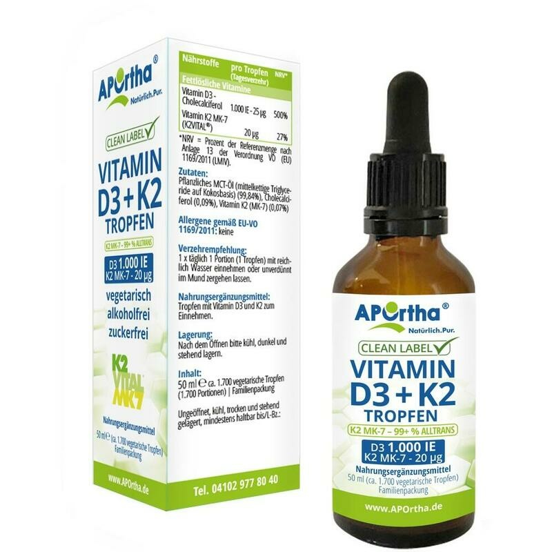 VITAMIN D3 1000 I.E.+Vitamin K2 VITAL 20 μg Tropf.